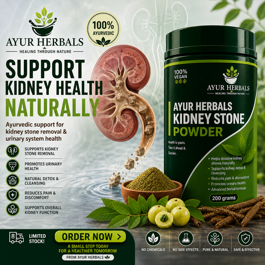 AYUR HERBALS -KIDNEY STONE RELIEF POWDAR-15 DEYS CHALLENGE