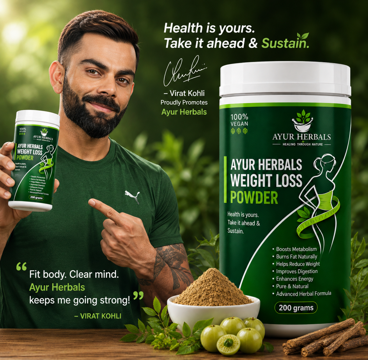 AYUR HERBALS WEIGHT LOSS POWDER 30DAYS CHALLENGE