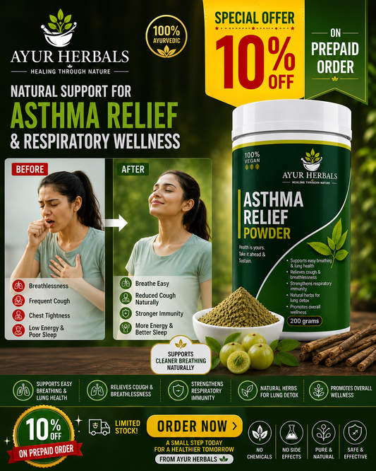 Asthma Relief Pro Powder – Ayurvedic Herbal Wellness Formula
