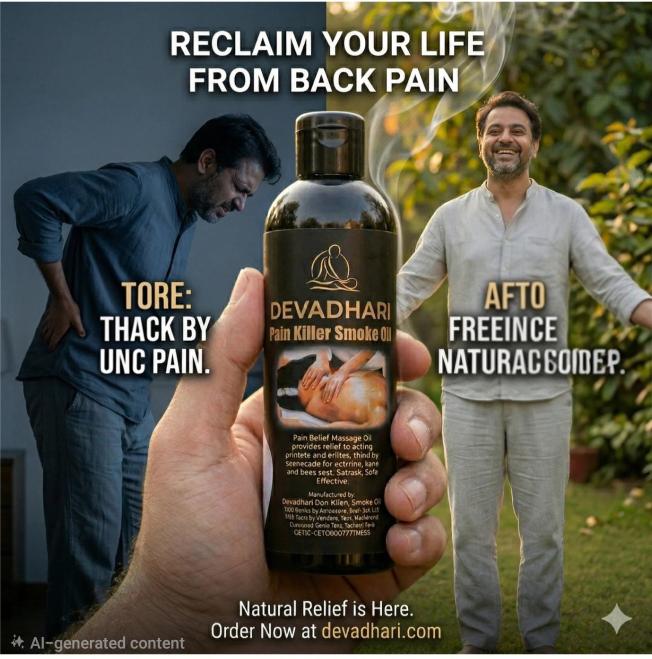 Devadhari Smoke Pain Relief & Massage Oil 🌿
