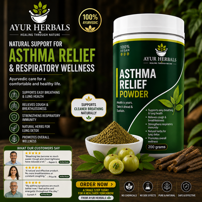 Asthma Relief Pro Powder – Ayurvedic Herbal Wellness Formula